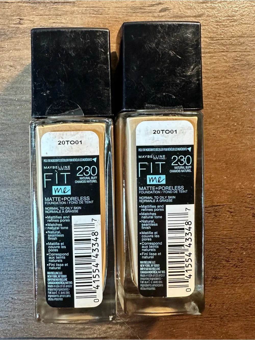 Maybelline Fit Me Matte + Poreless Liquid Foundation, 230 Natural Buff X 2